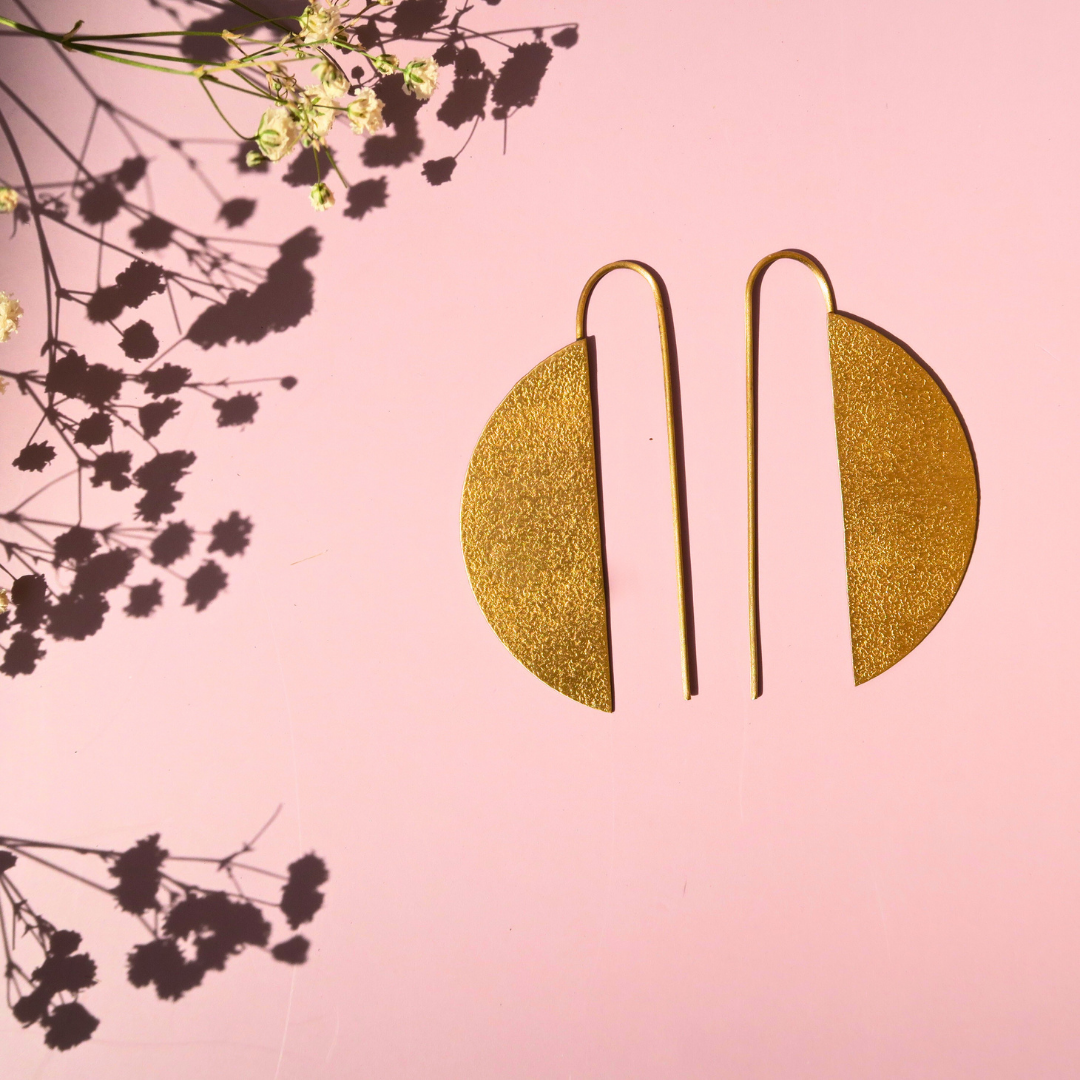 Jimbaran Half Moon Earrings