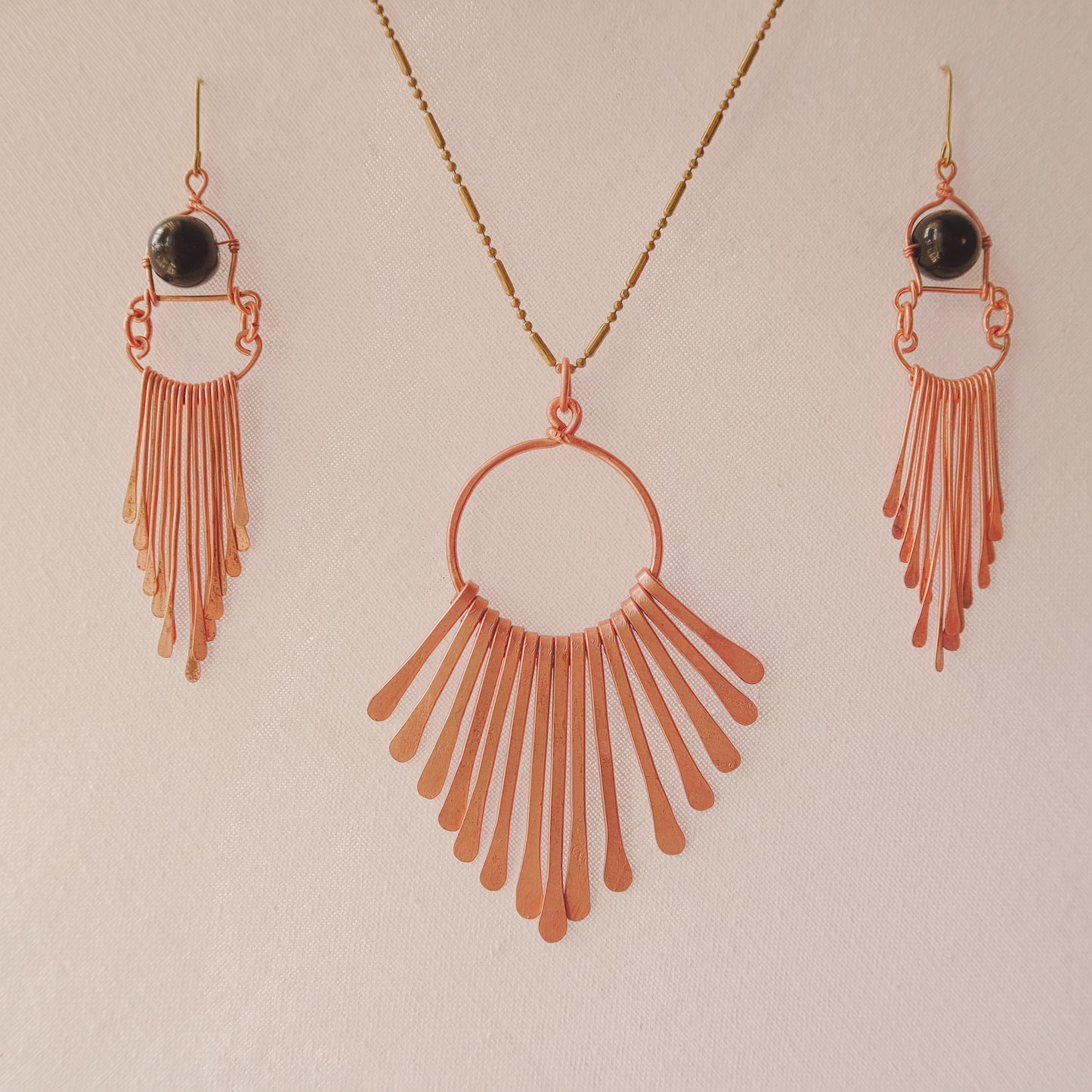 Copper Waterfall Necklace