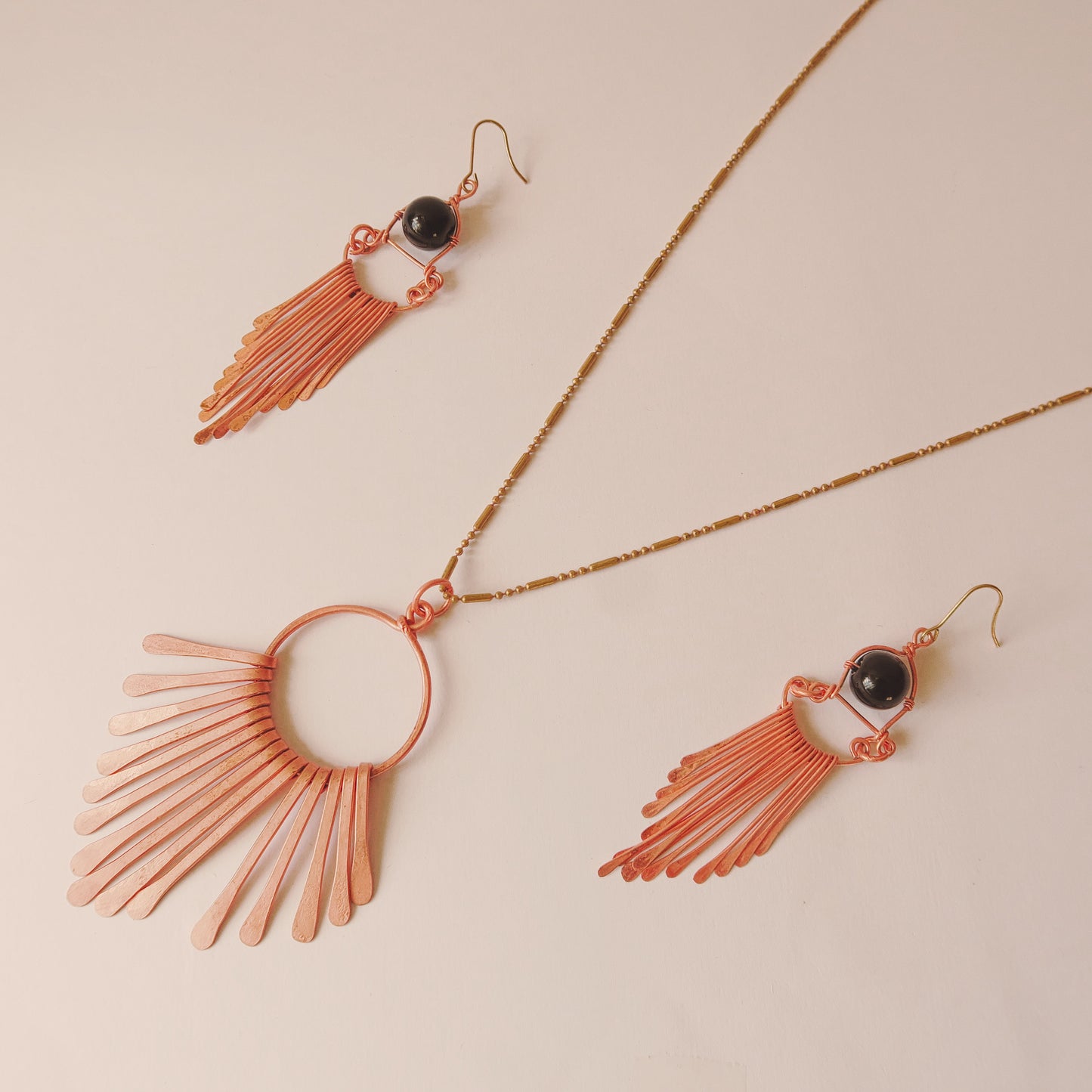 Copper Waterfall Necklace