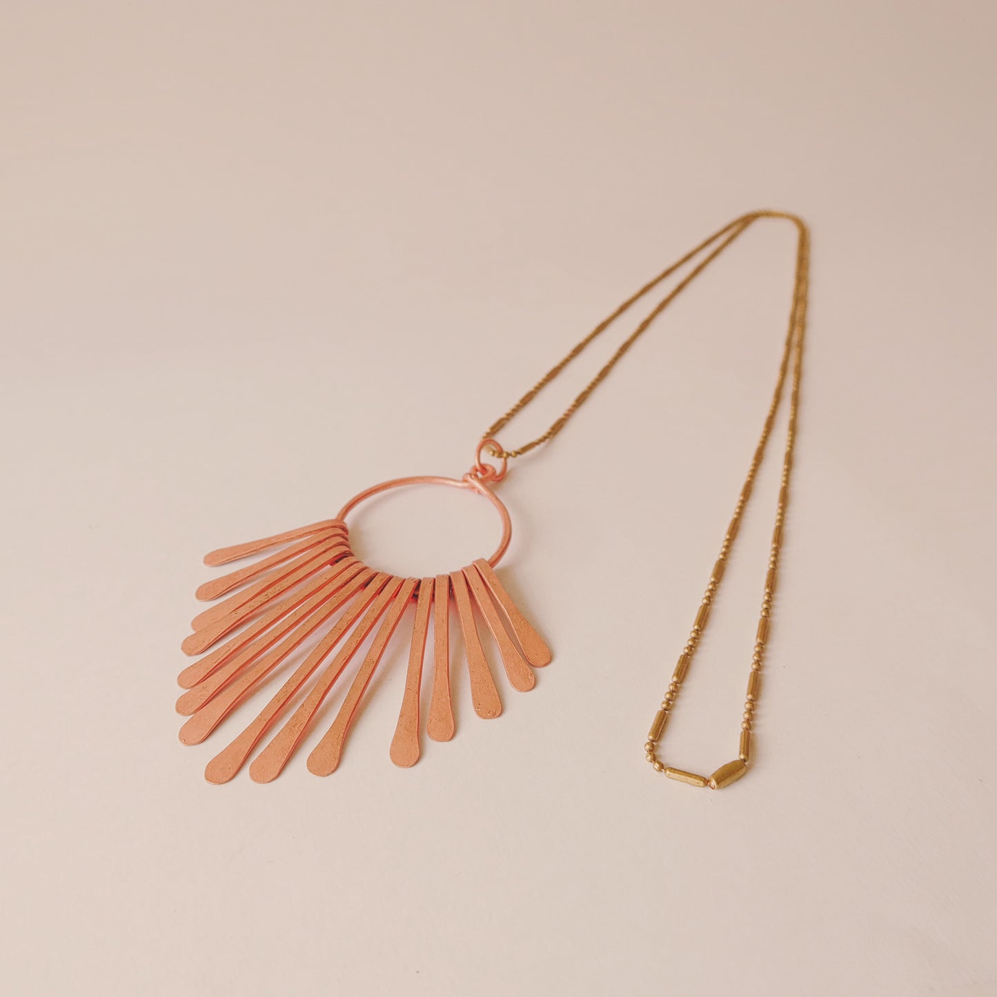 Copper Waterfall Necklace