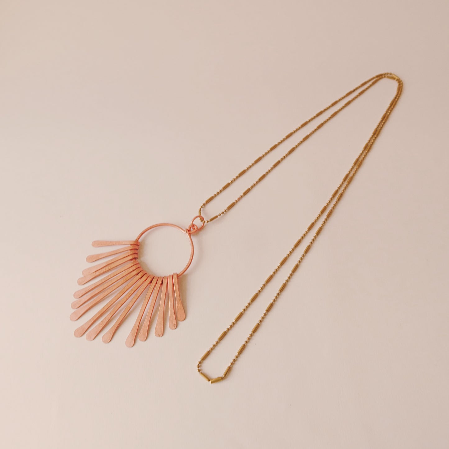 Copper Waterfall Necklace