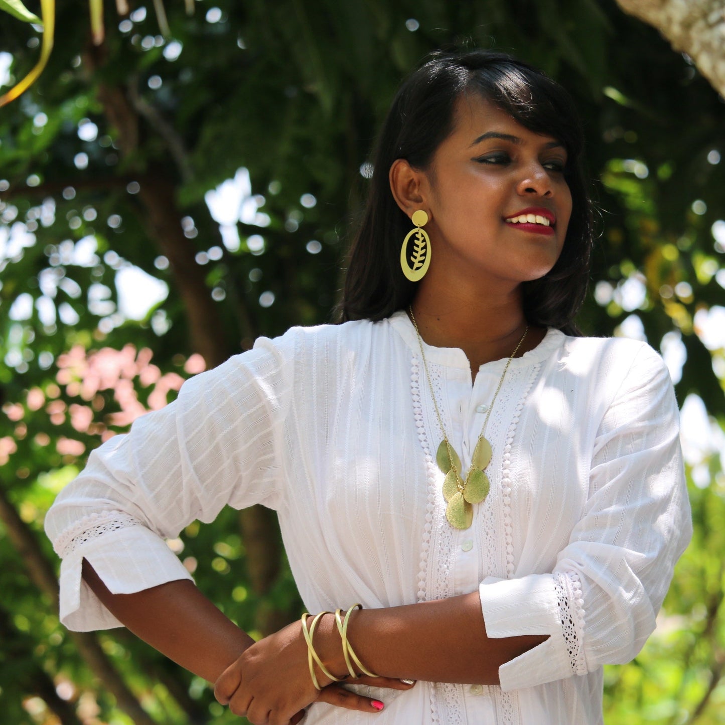 Sideman Greenary Earrings