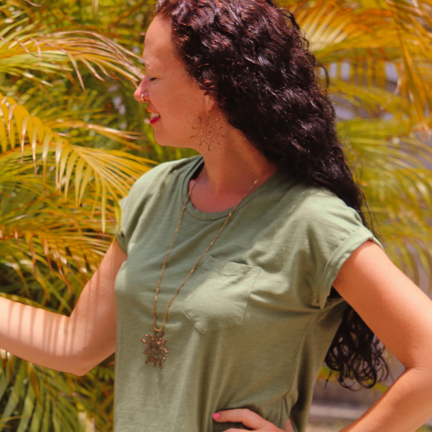 Copper Sunray Necklace