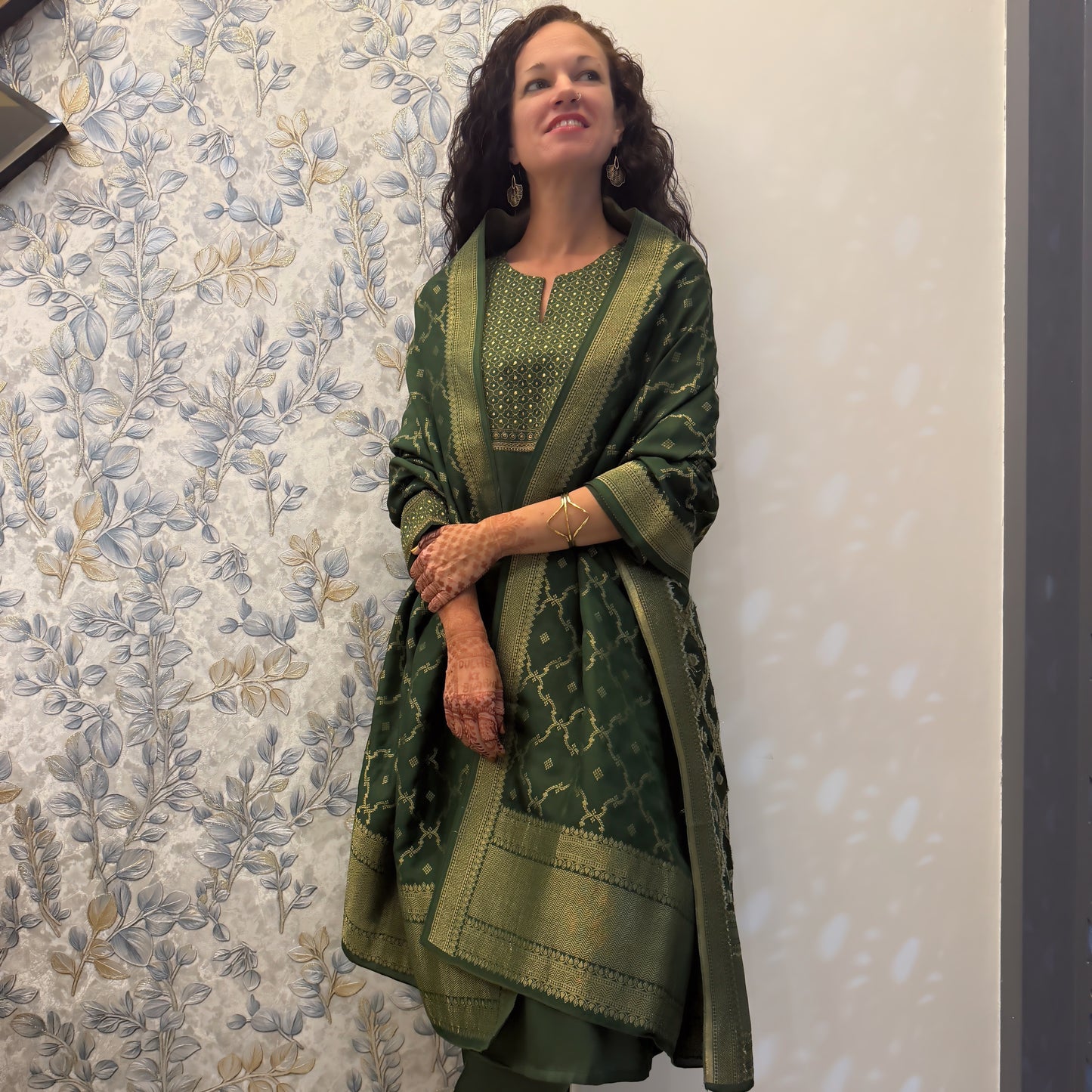 Black Nusa Dua Floral Earrings