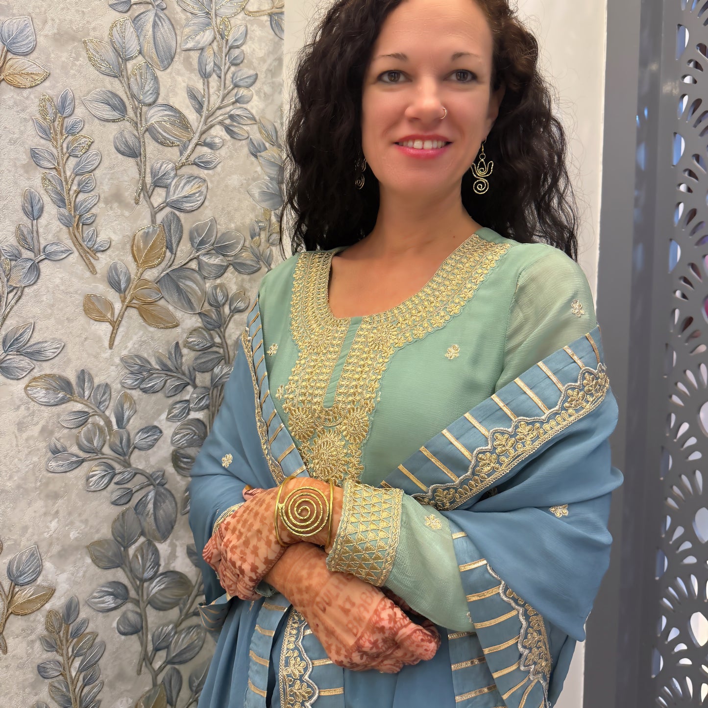 Lotus Swirl Earrings