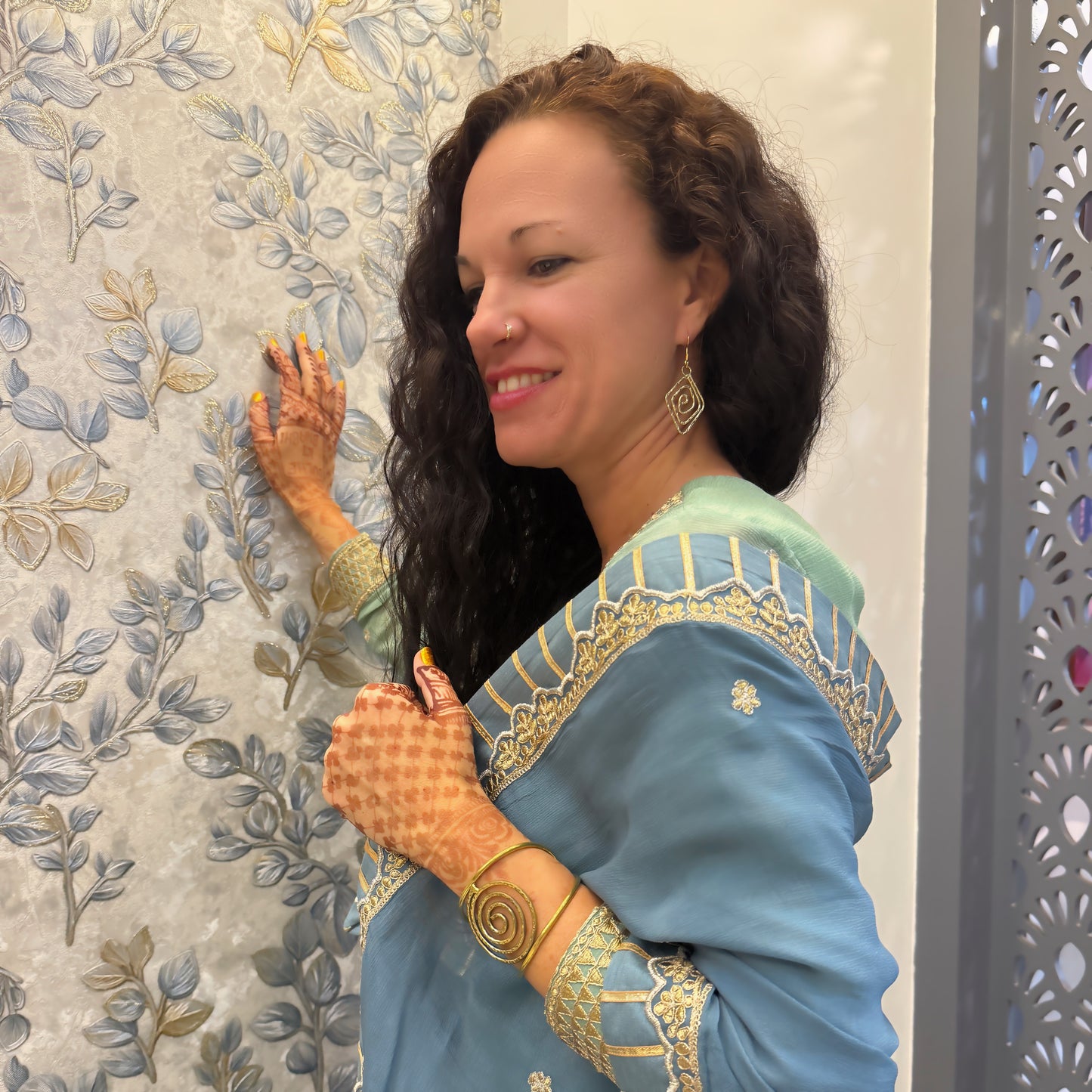 Diamond Swirl Earrings