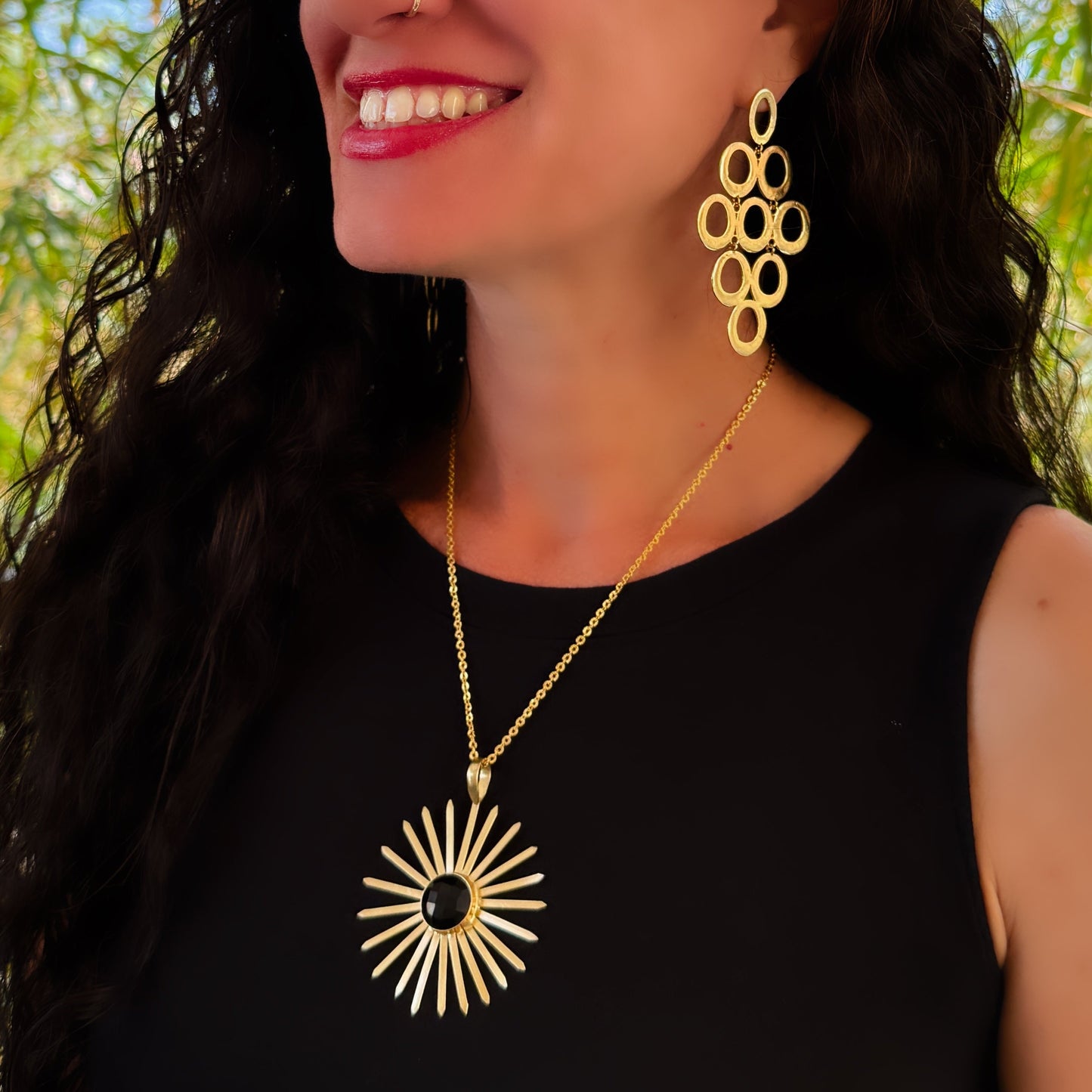 Tiered Oval Earrings