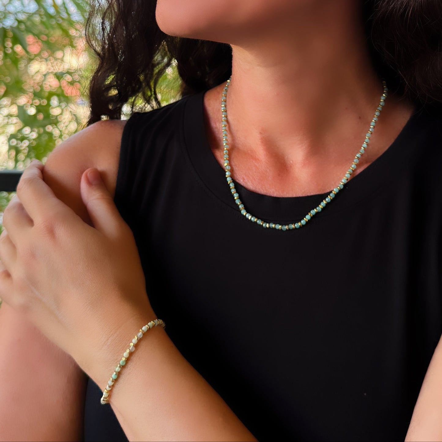 Beaded Amazonite Necklace