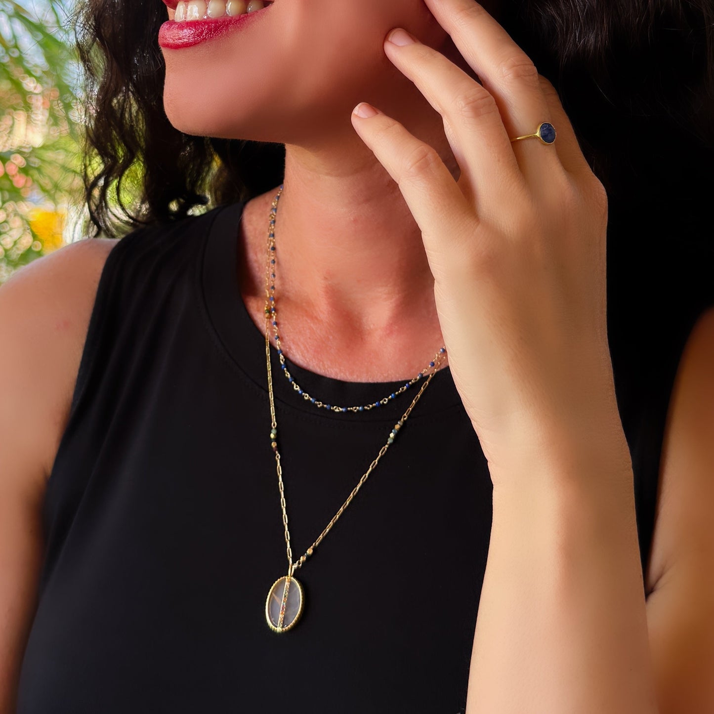 Lapis Gemstone Necklace