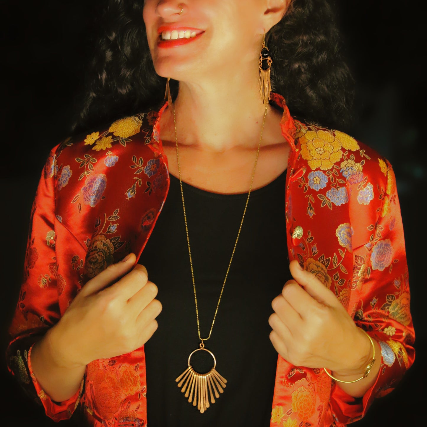 Copper Waterfall Necklace