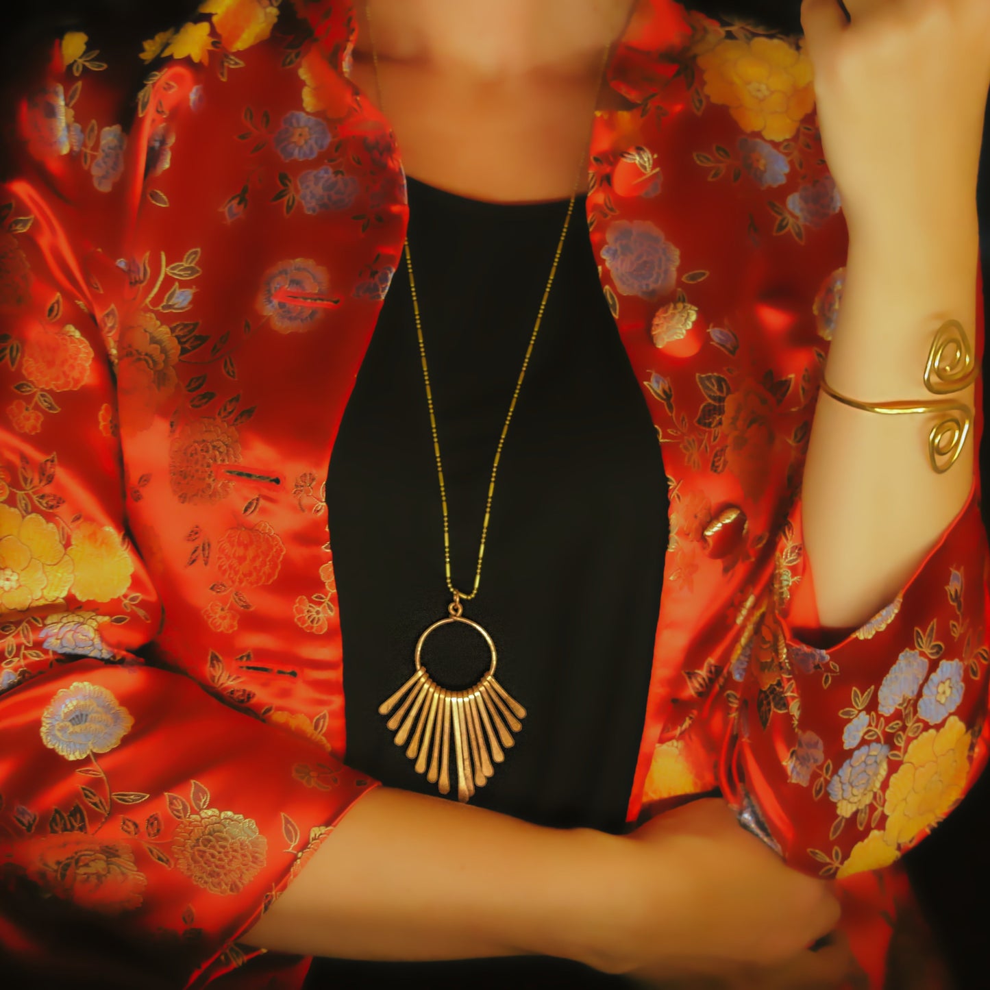 Copper Waterfall Necklace