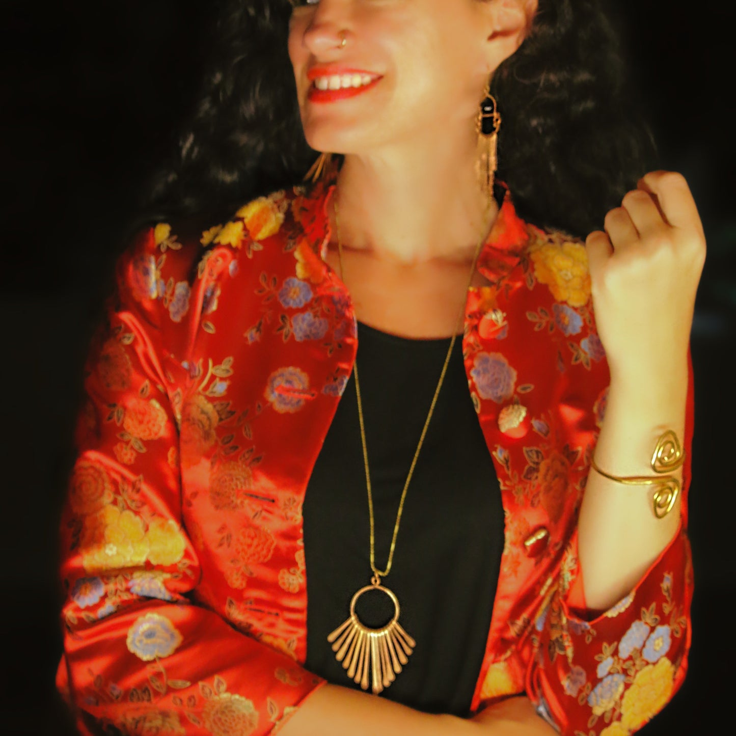 Copper Waterfall Necklace