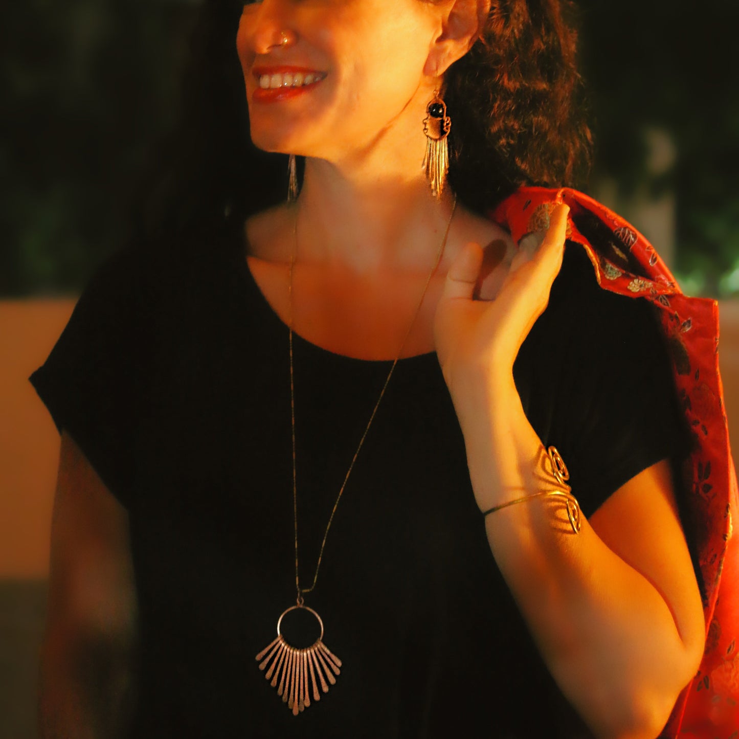 Copper Waterfall Necklace
