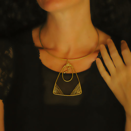 Golden Triangle Necklace