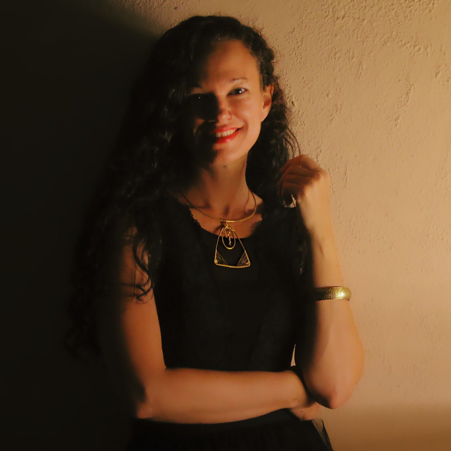 Golden Triangle Necklace