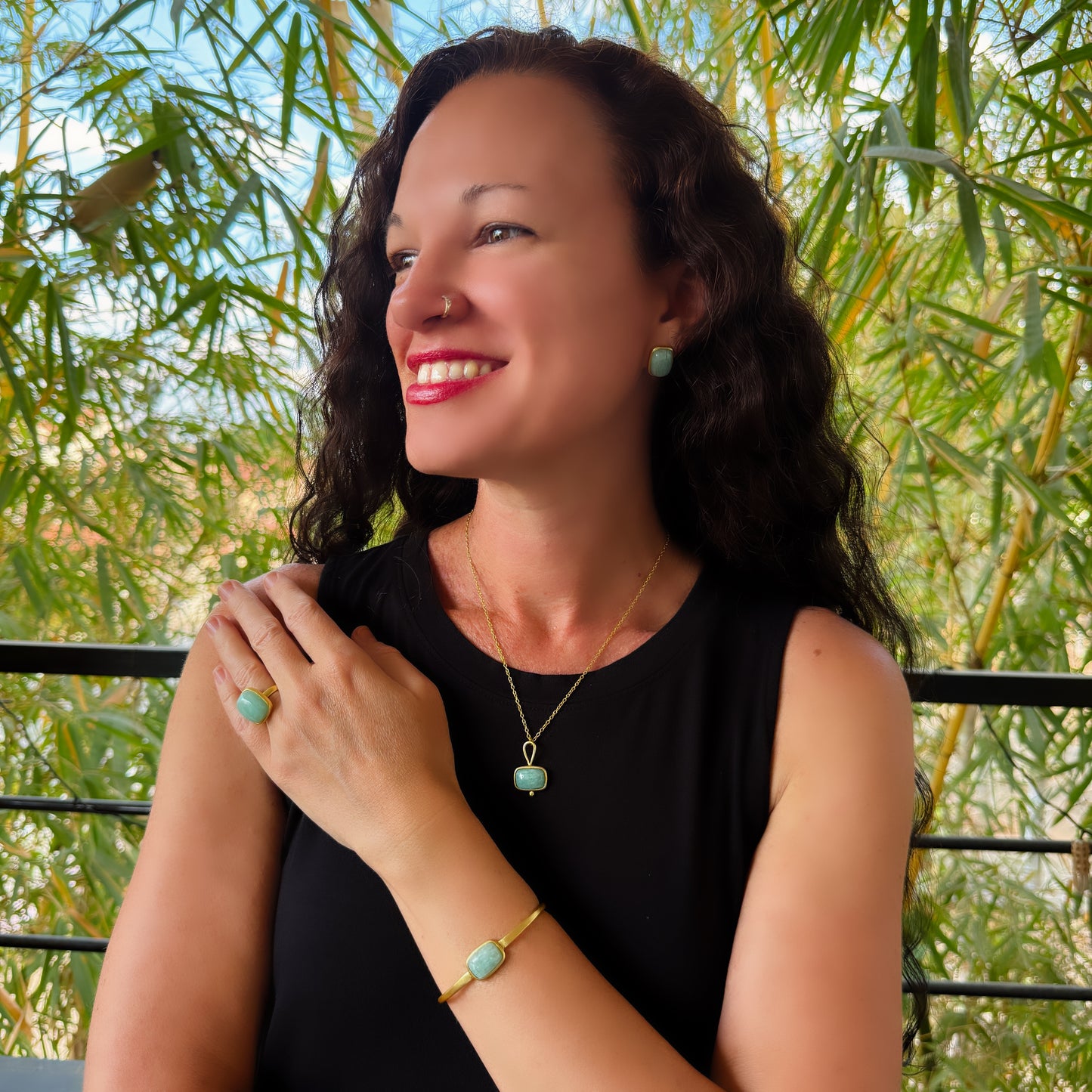 Cabochon Amazonite Necklace