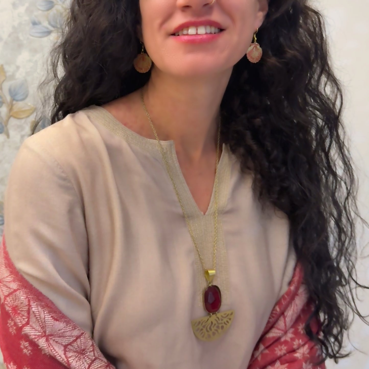 Hibiscus Mandala Necklace