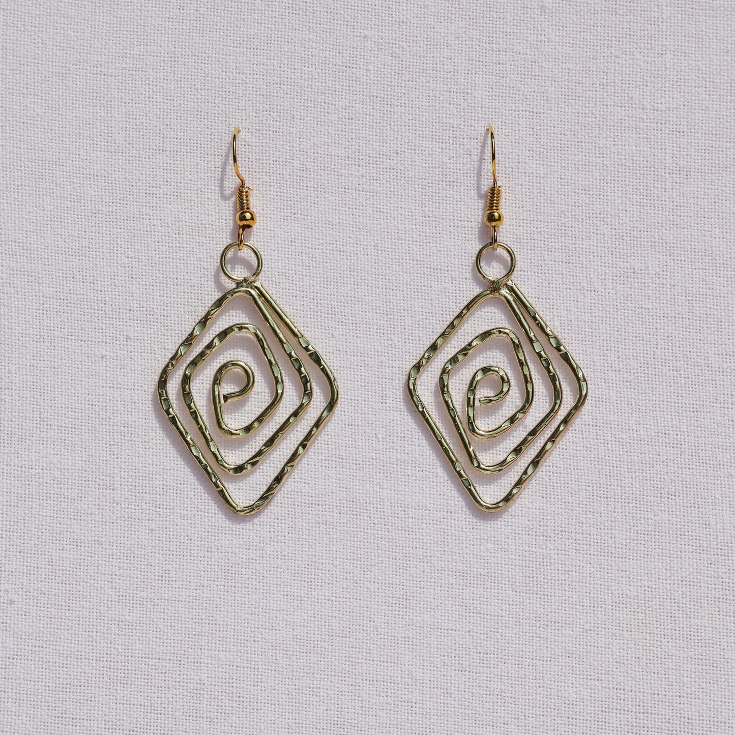 Diamond Swirl Earrings