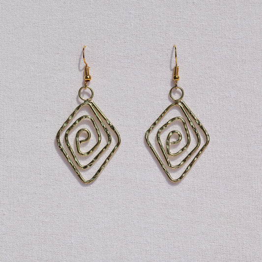 Diamond Swirl Earrings