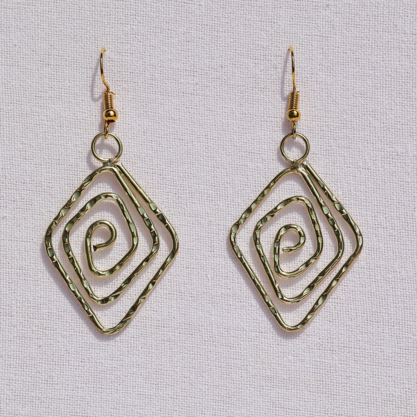 Diamond Swirl Earrings