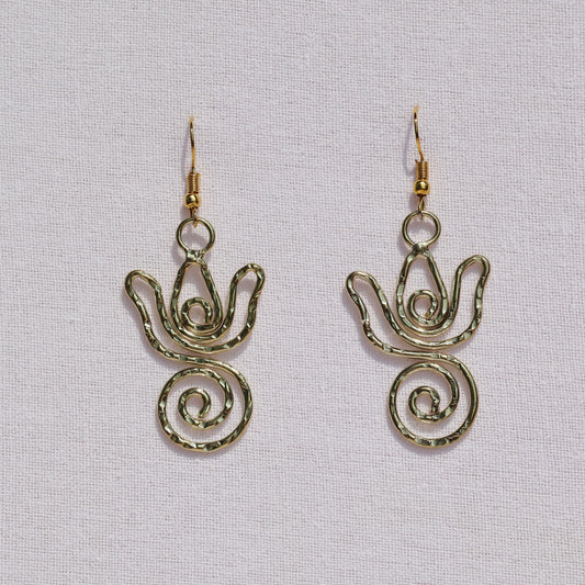 Lotus Swirl Earrings