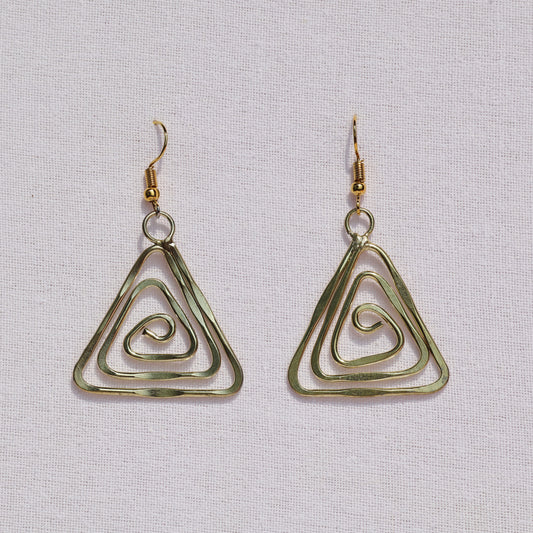Golden Triangle Earrings