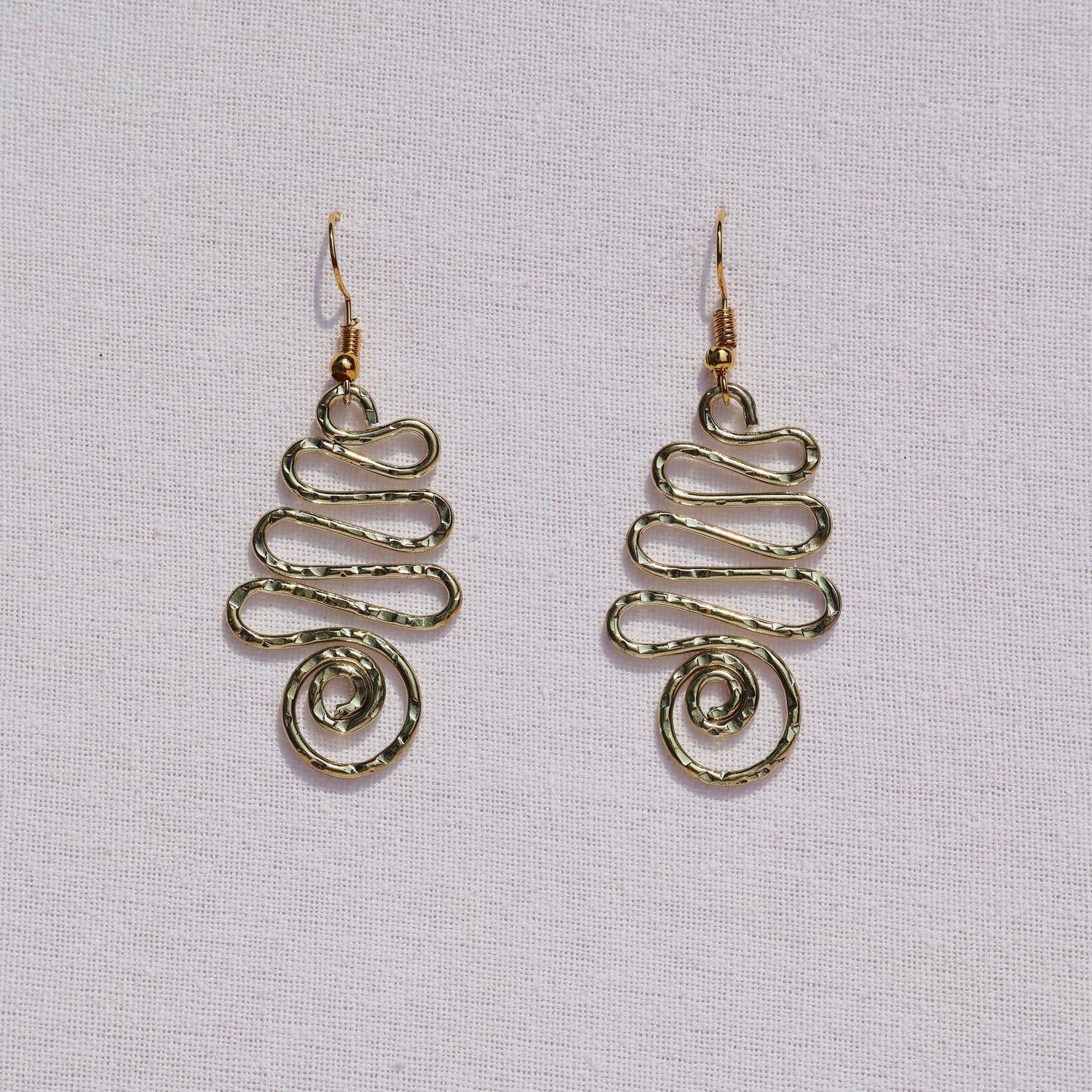 Triple Loop Swirl Earrings