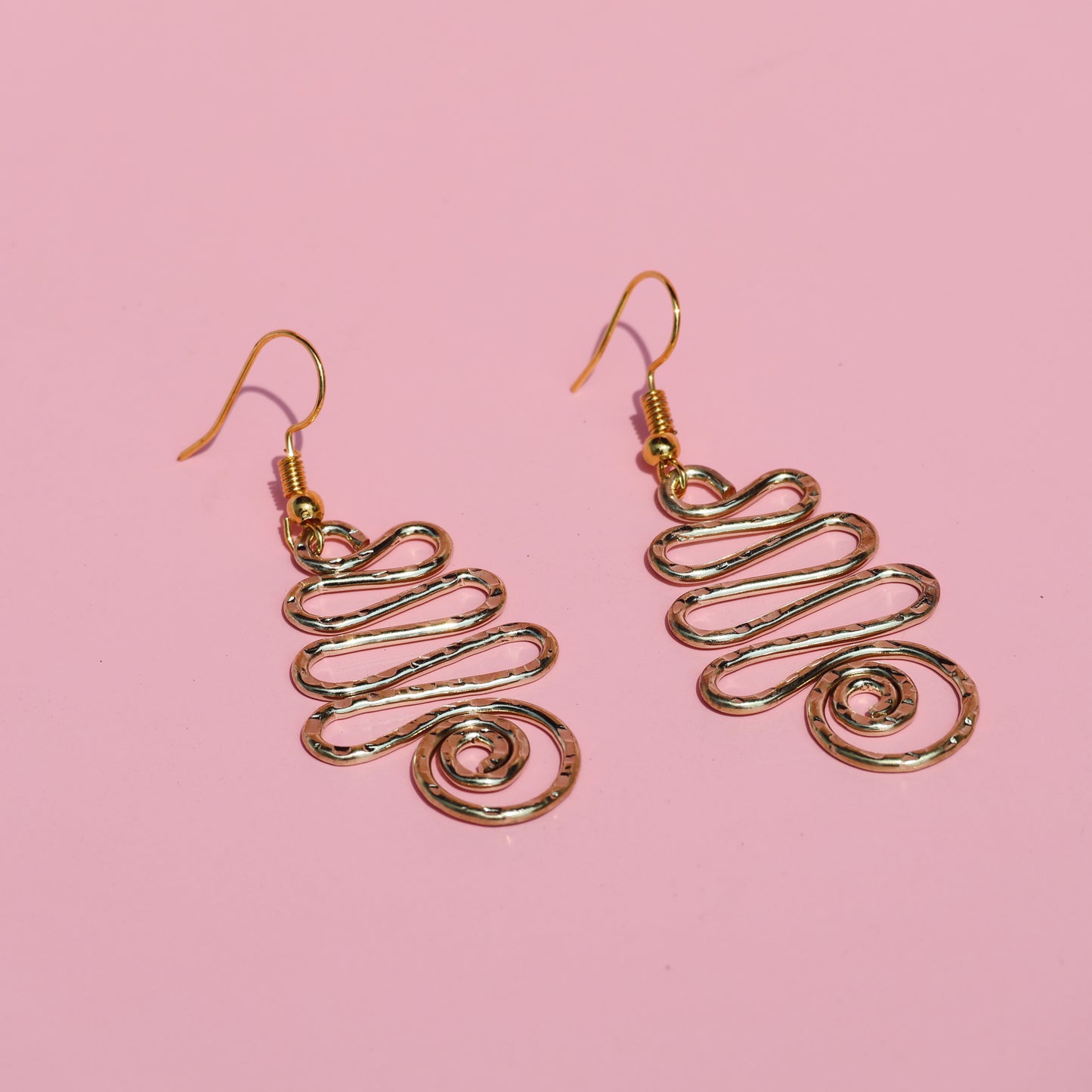 Triple Loop Swirl Earrings