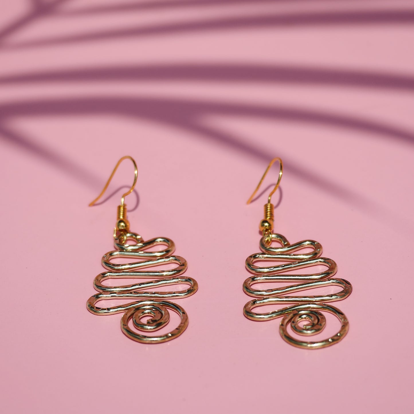 Triple Loop Swirl Earrings