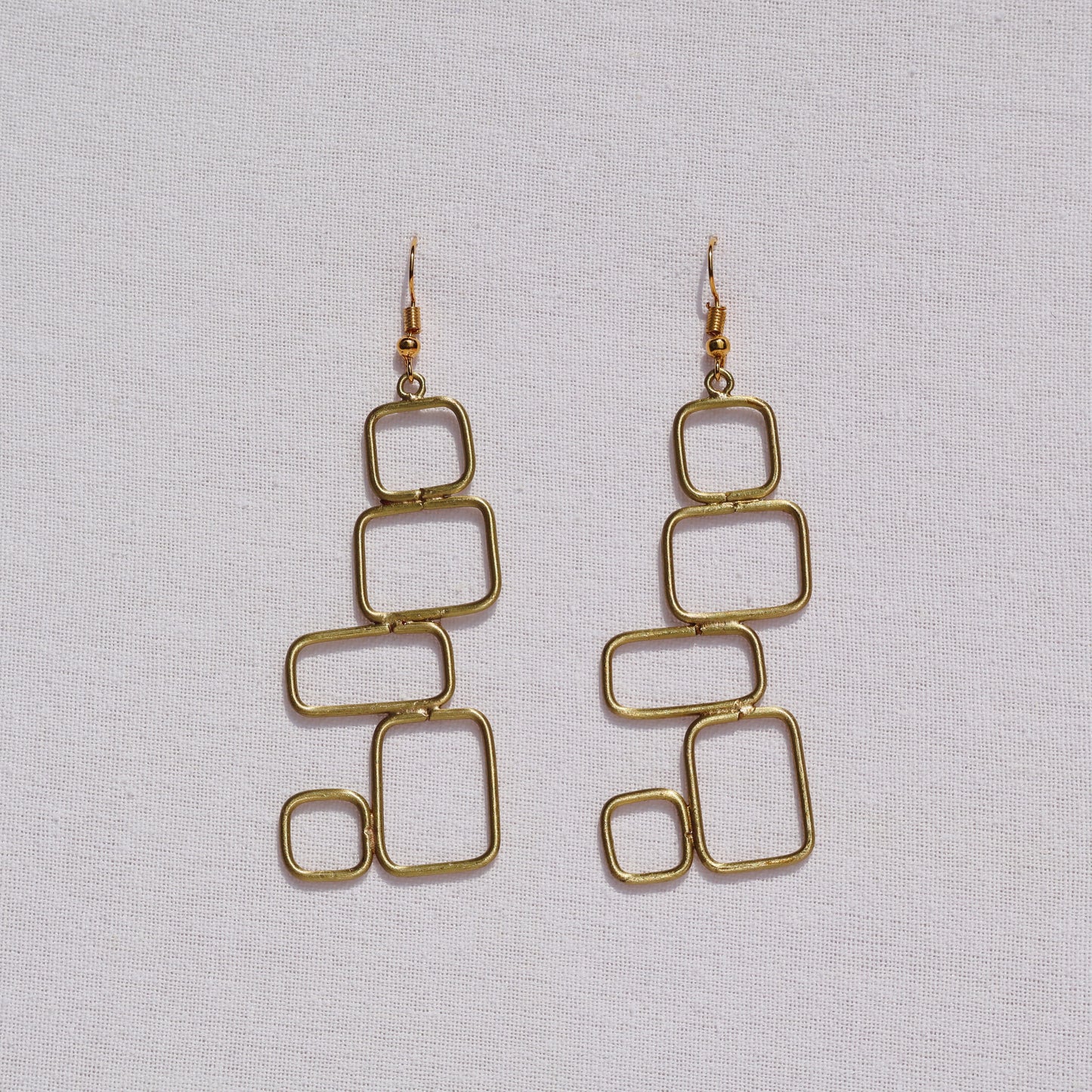 Rectangle Stacks Earrings