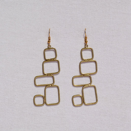 Rectangle Stacks Earrings