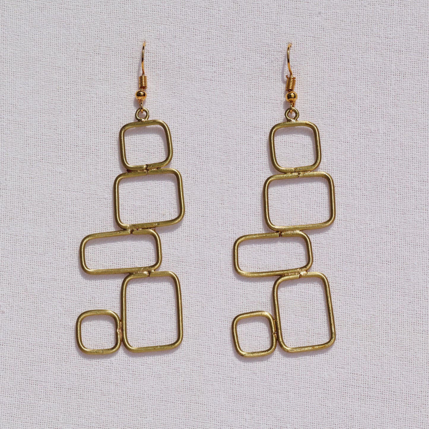 Rectangle Stacks Earrings