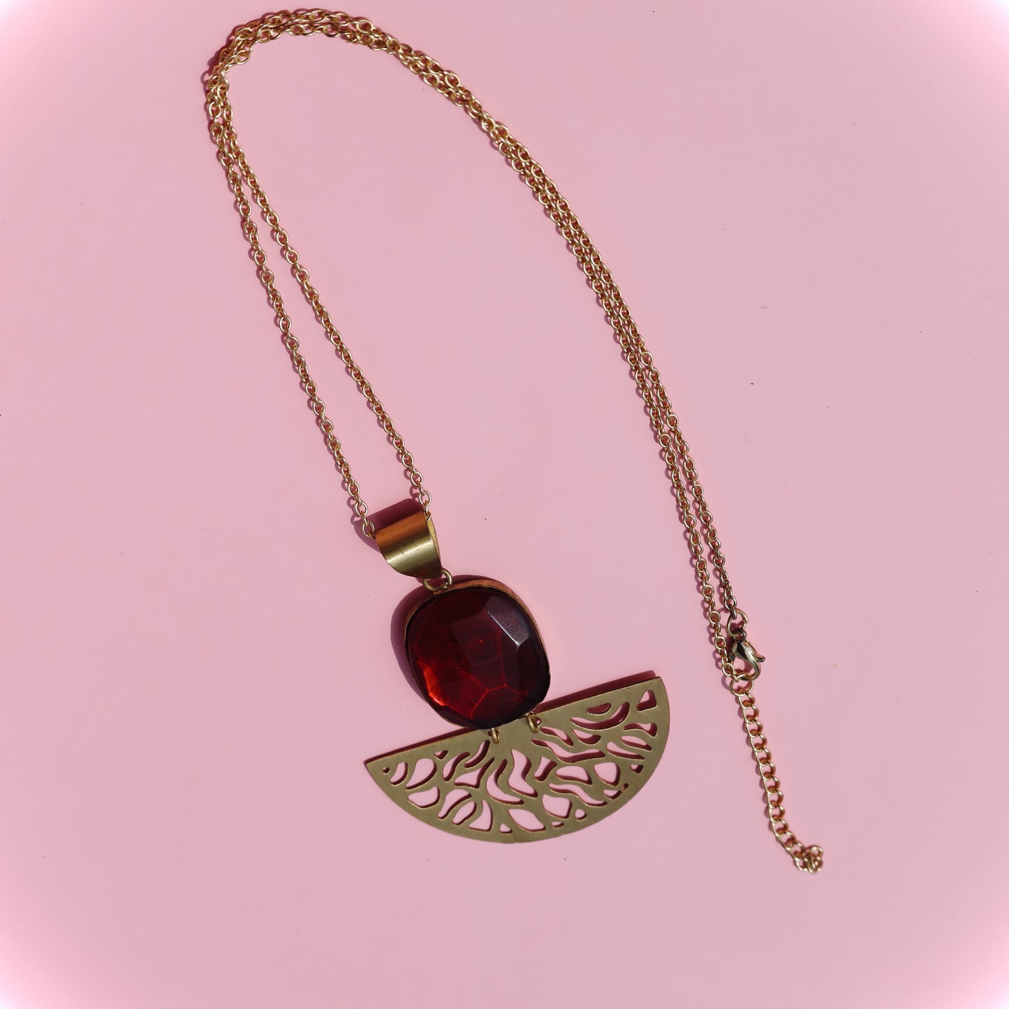 Hibiscus Mandala Necklace