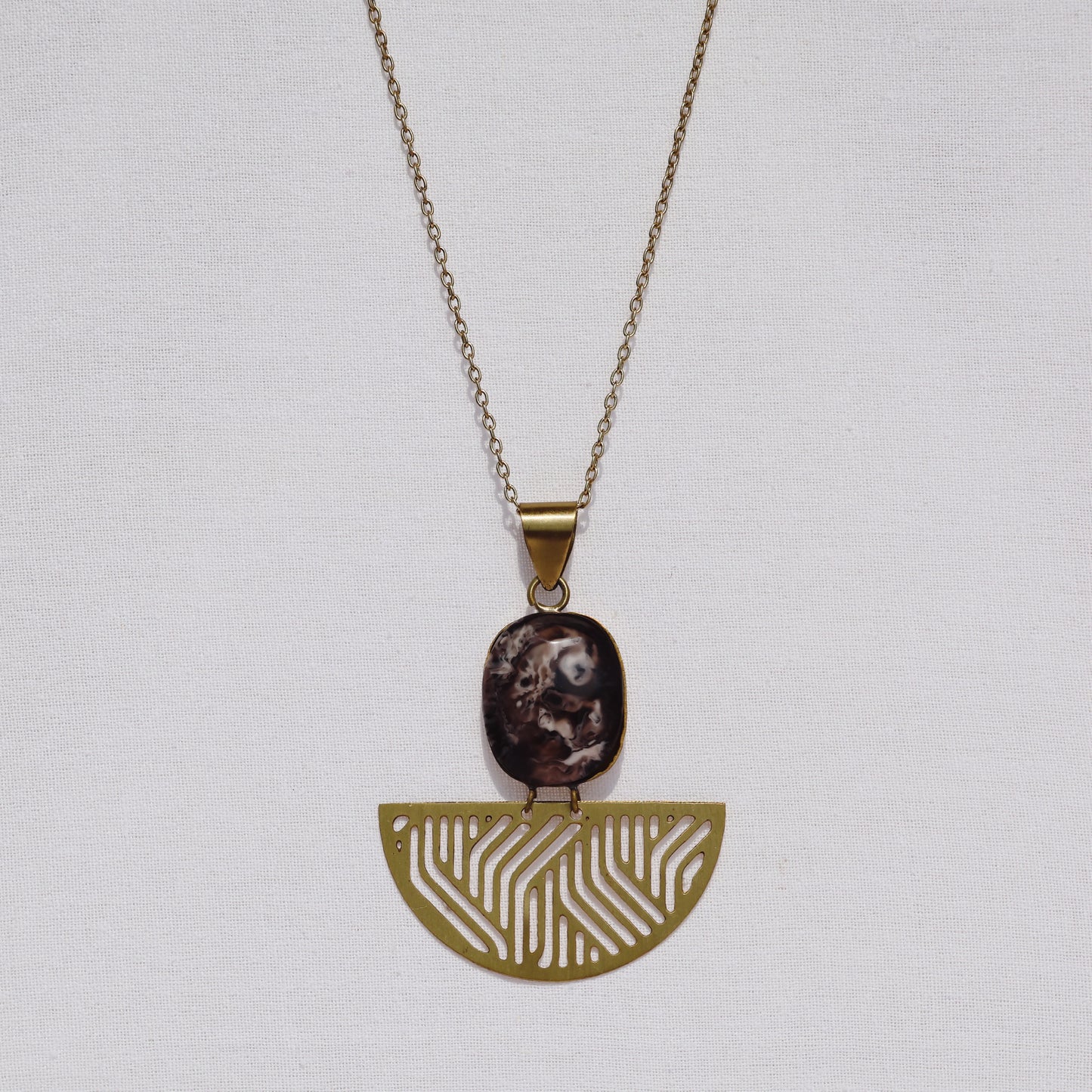 Bark Mandala Necklace