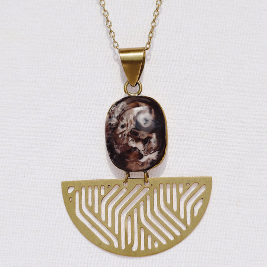 Bark Mandala Necklace