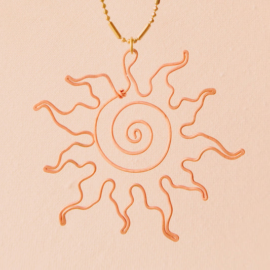 Copper Sunray Necklace