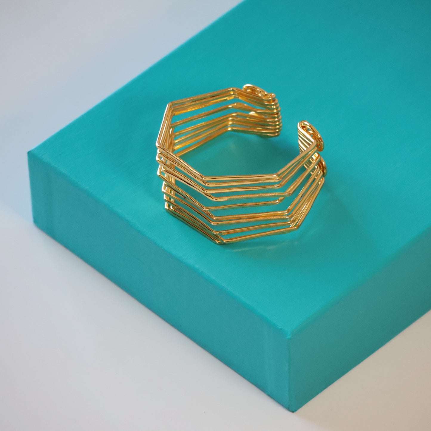 Hexagon Stacked Bracelet