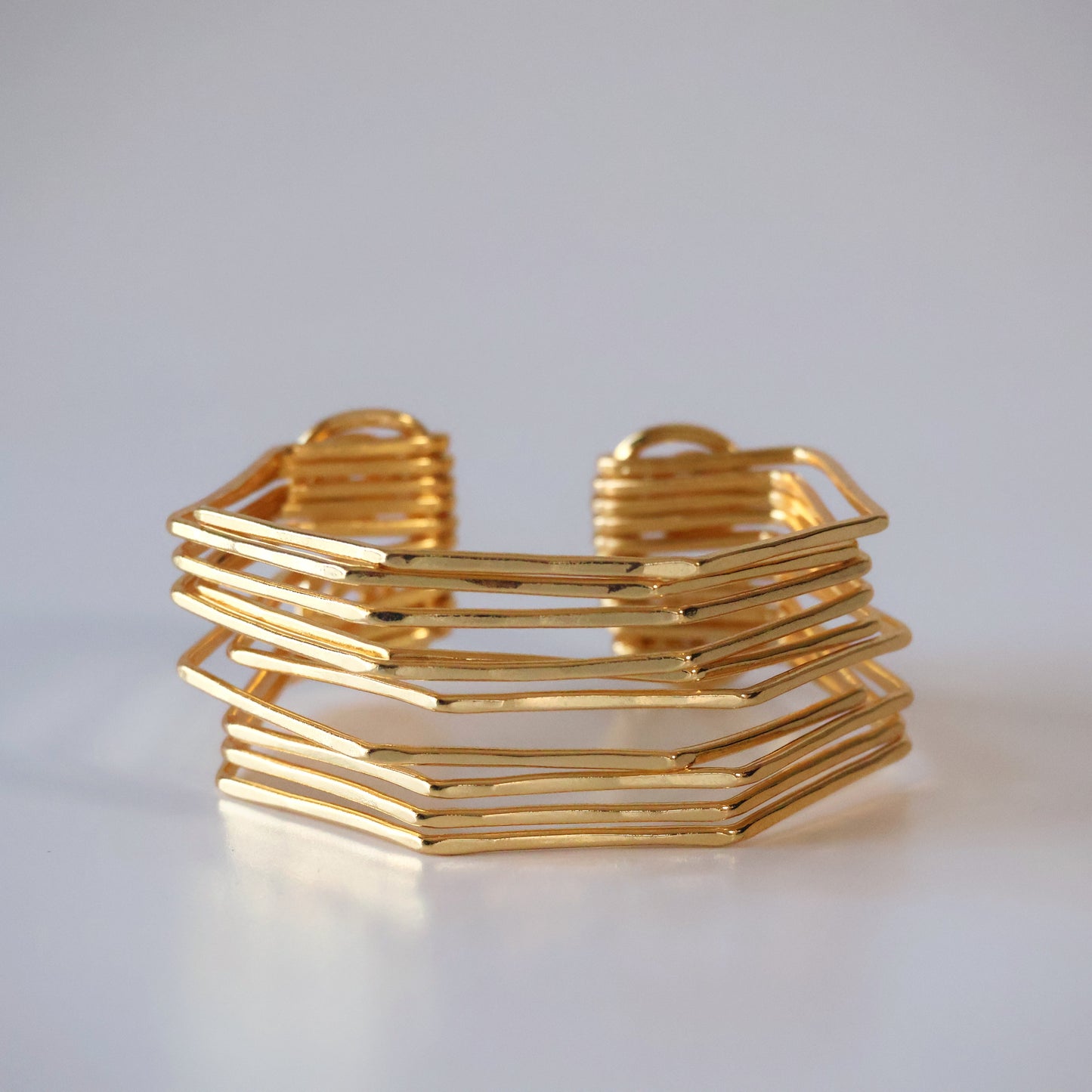 Hexagon Stacked Bracelet