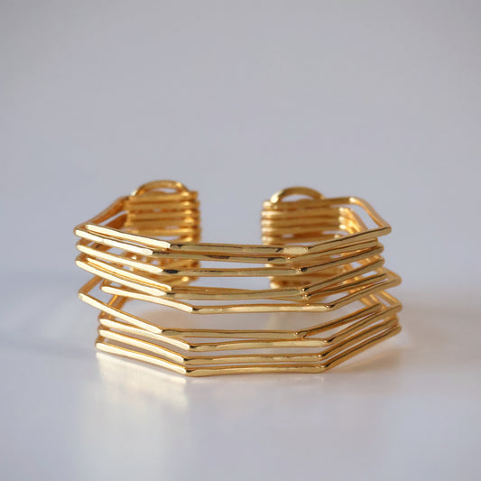Hexagon Stacked Bracelet