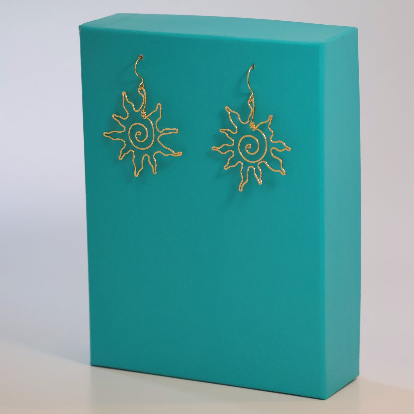 Sun Brass Earrings
