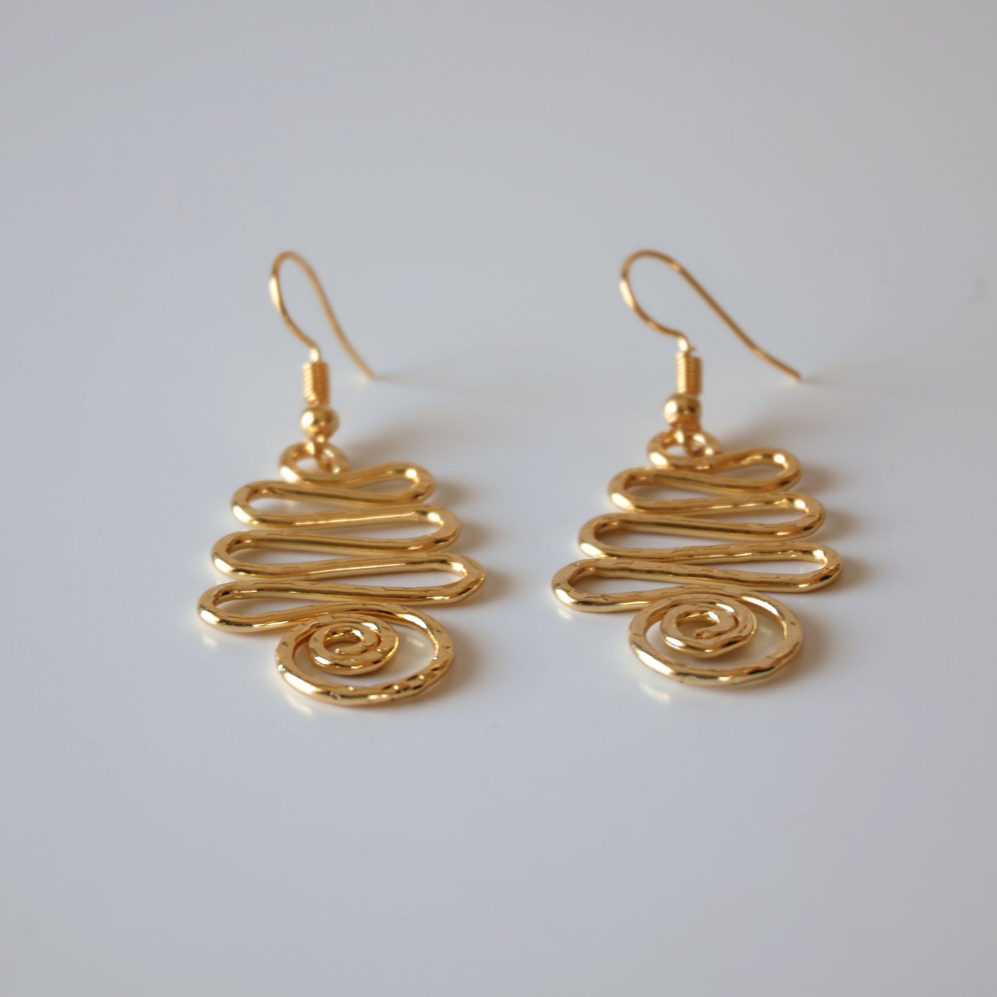 Triple Loop Swirl Earrings