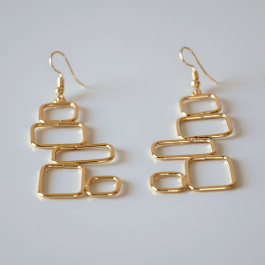 Rectangle Stacks Earrings