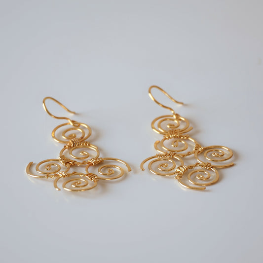 Circle Swirl Earrings