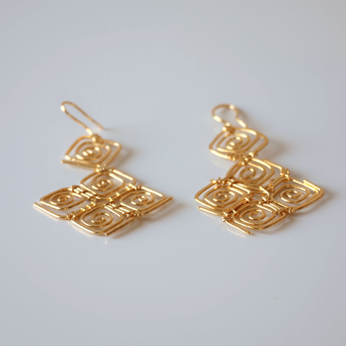 Square Swirl Earrings