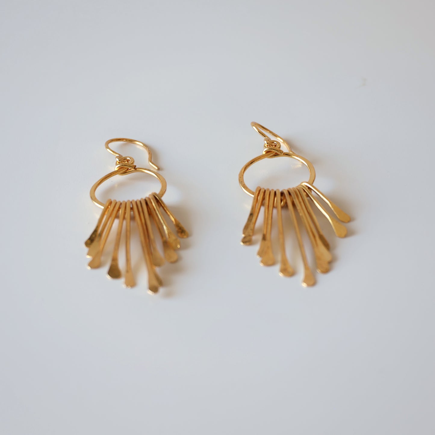 Hammered Waterfall Earrings
