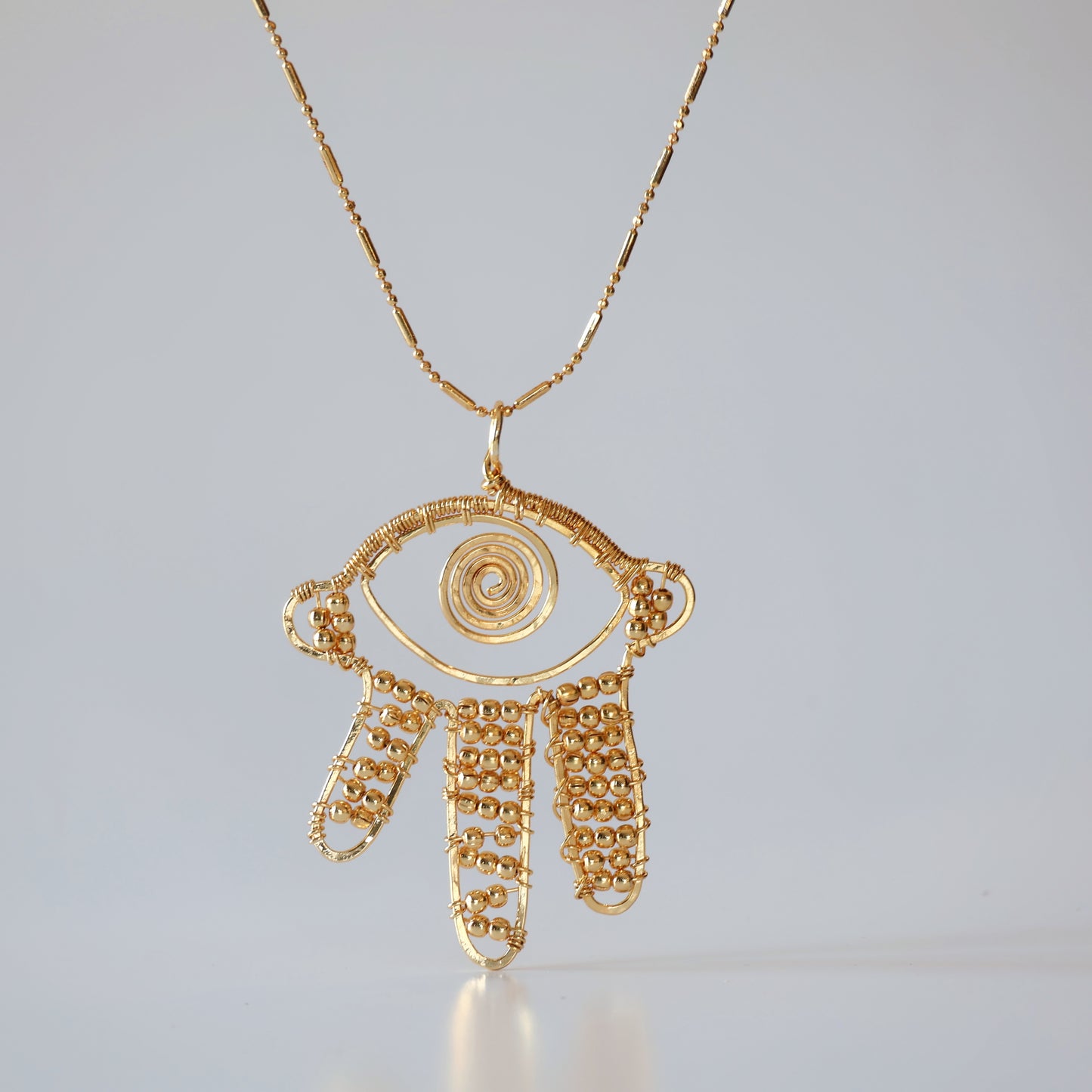 Bead Hamsa Necklace