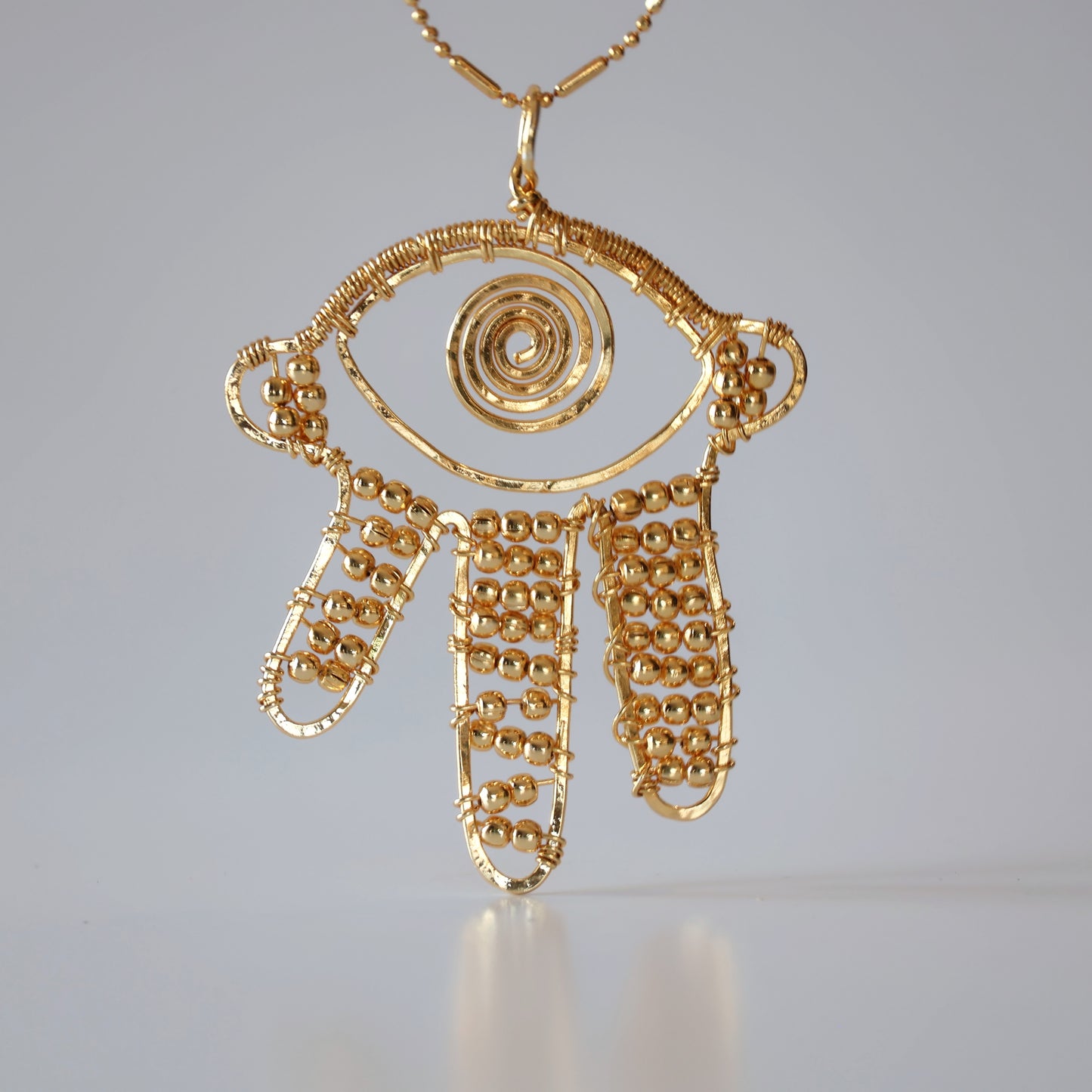 Bead Hamsa Necklace