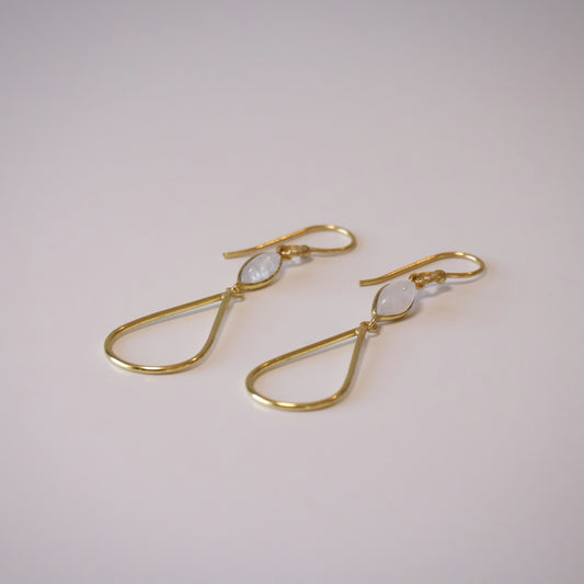 Moonstone Teardrop Earrings