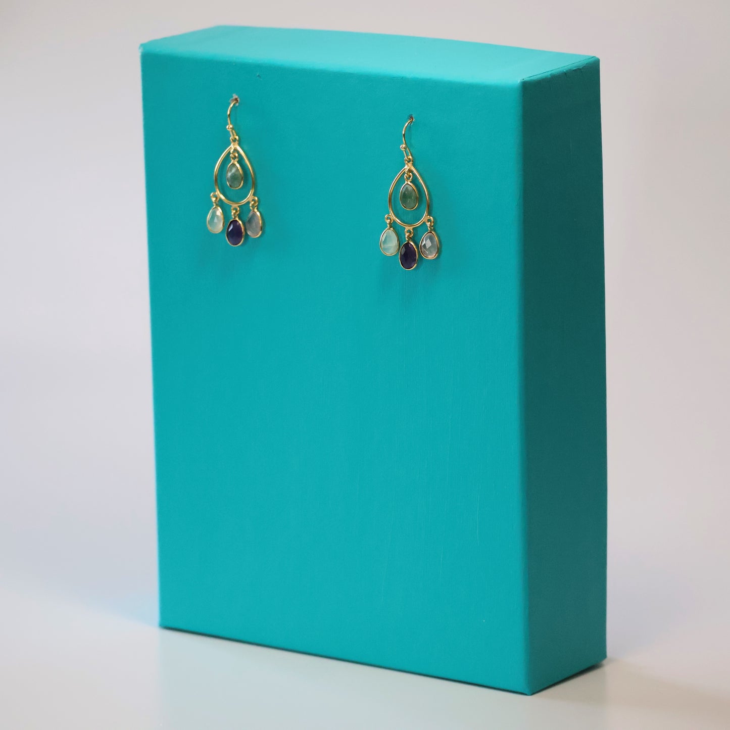 Gemstone Droplets Earrings
