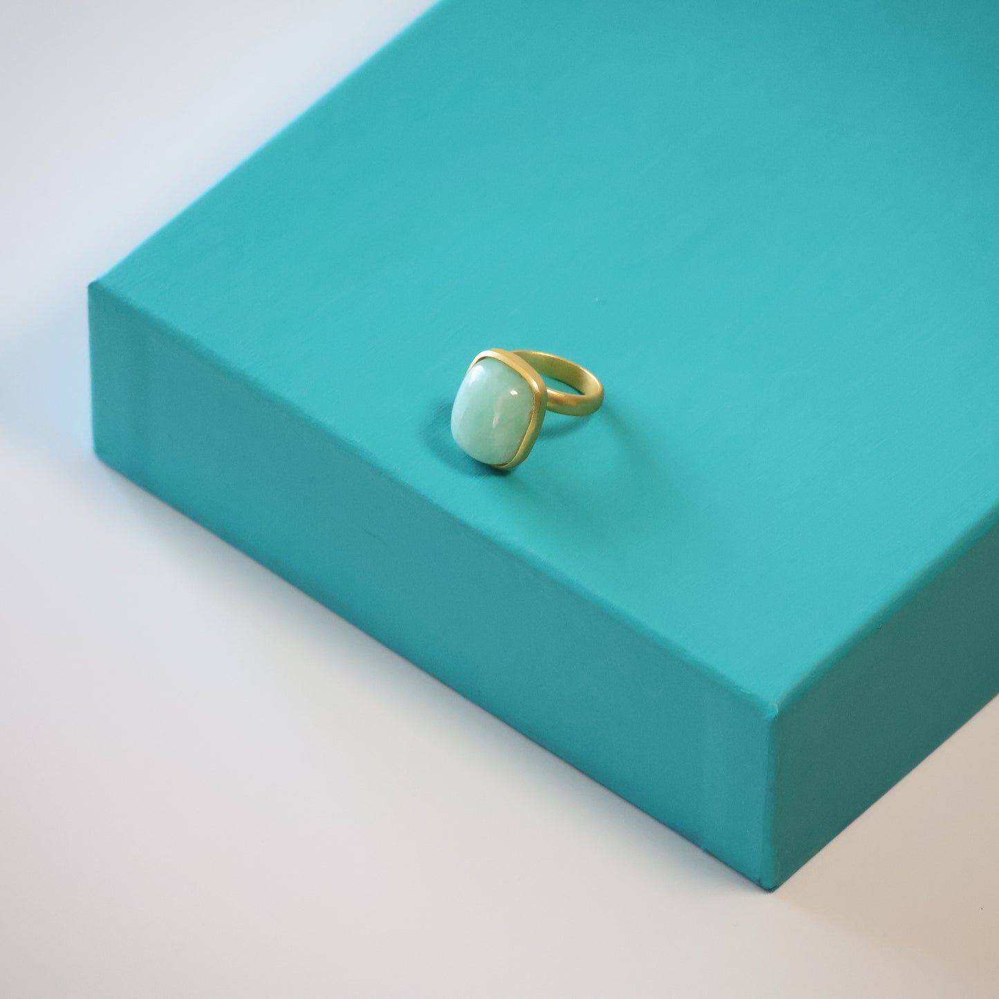 Cabochon Amazonite Ring